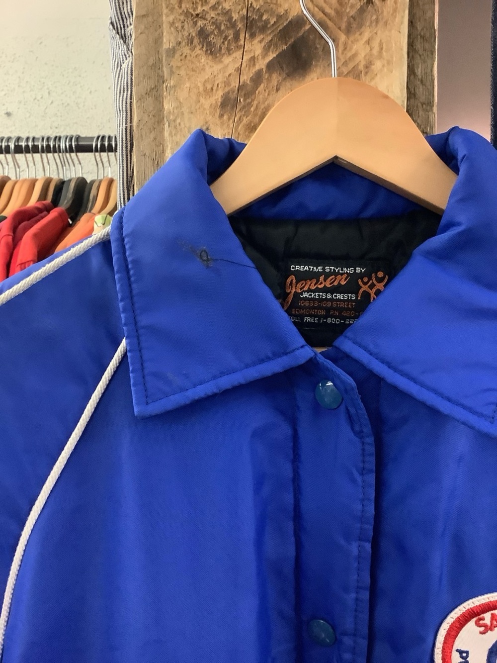 Vintage esso blue bomber jacket - Picture 3 of 3